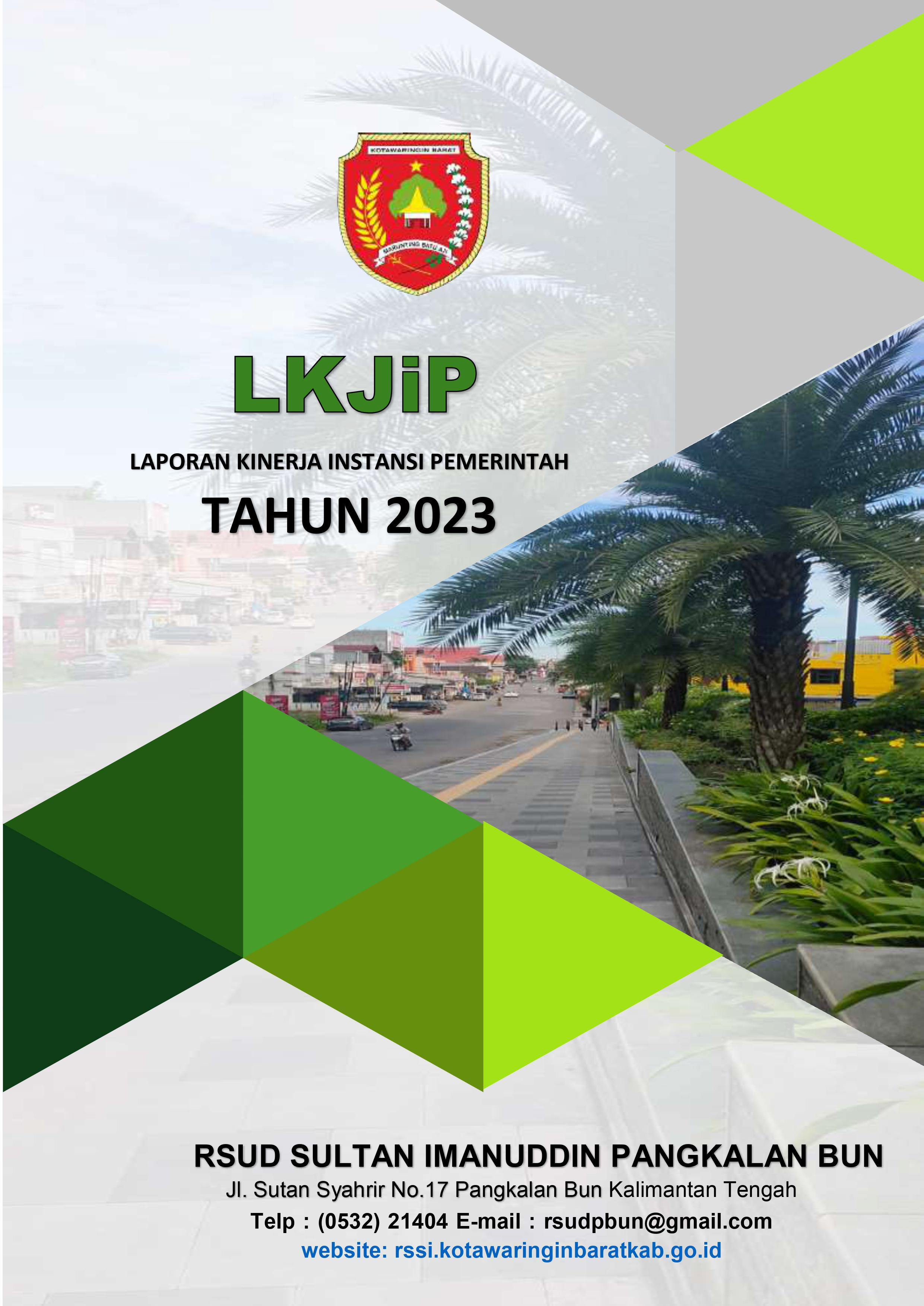 Laporan Kinerja Instansi Pemerintah (LKjIP) RSUD Sultan Imanuddin Pangkalan Bun Tahun 2023